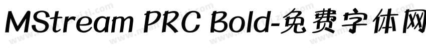 MStream PRC Bold字体转换